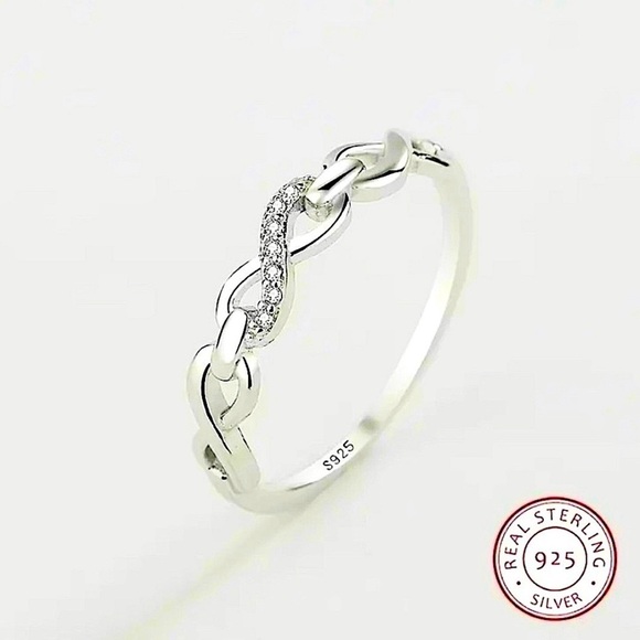 New 925 sterling  silver infinity symbol ring - Picture 3 of 3